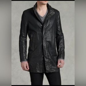 John Varvatos Collection Zip & Snap Jacket With Concealed Hood.Size EU 50 USA 40